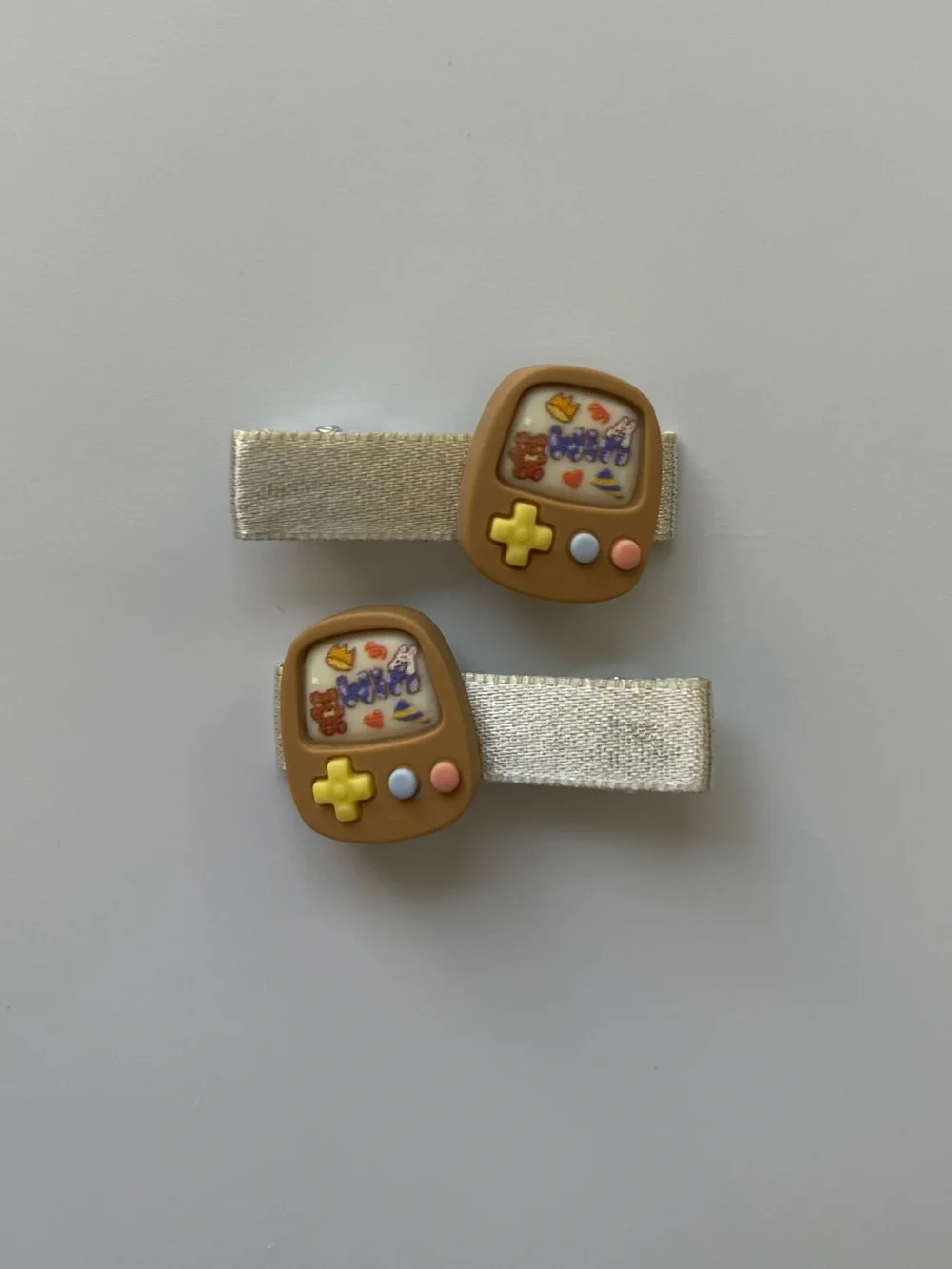 Handmade Retro Game Hair Clips Set | Y2K Gamer Hair | Cute Kawaii set of 2 clips